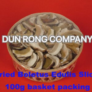 Dried Boletus edulis (porcini) slice A-grade(Net 100g basket packing )