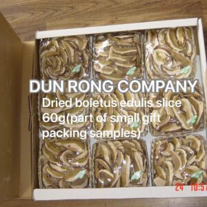 Dried Boletus edulis (porcini) slice A-grade(Net 60g x 9basket packing )